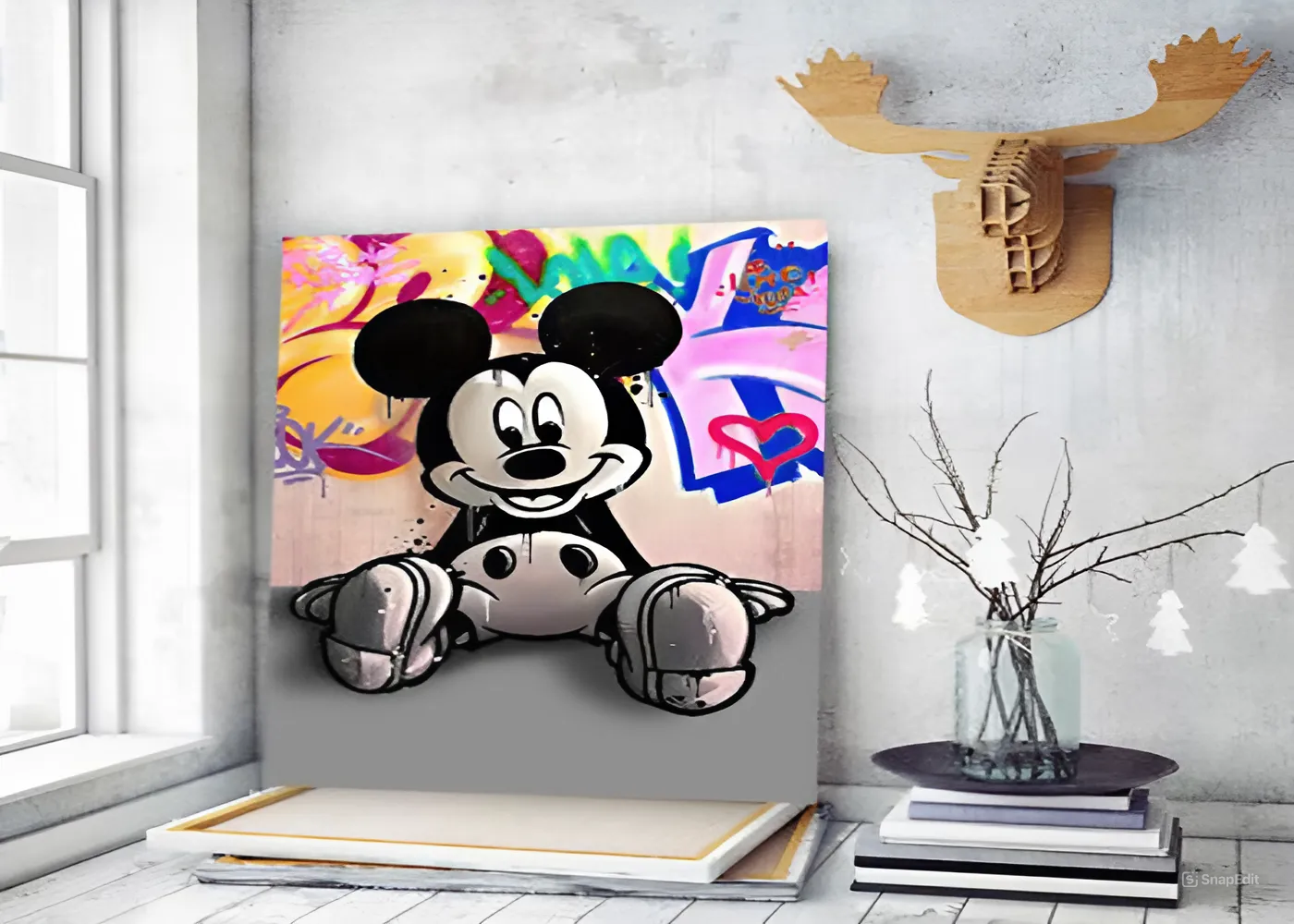 Mickey Mouse coloring pages craft 4