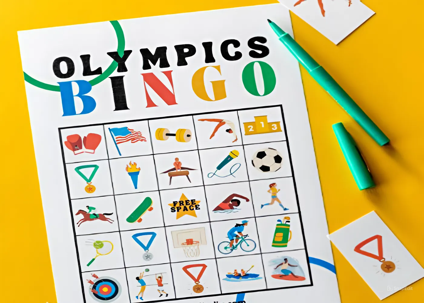 Olympic 2024 coloring pages craft 3