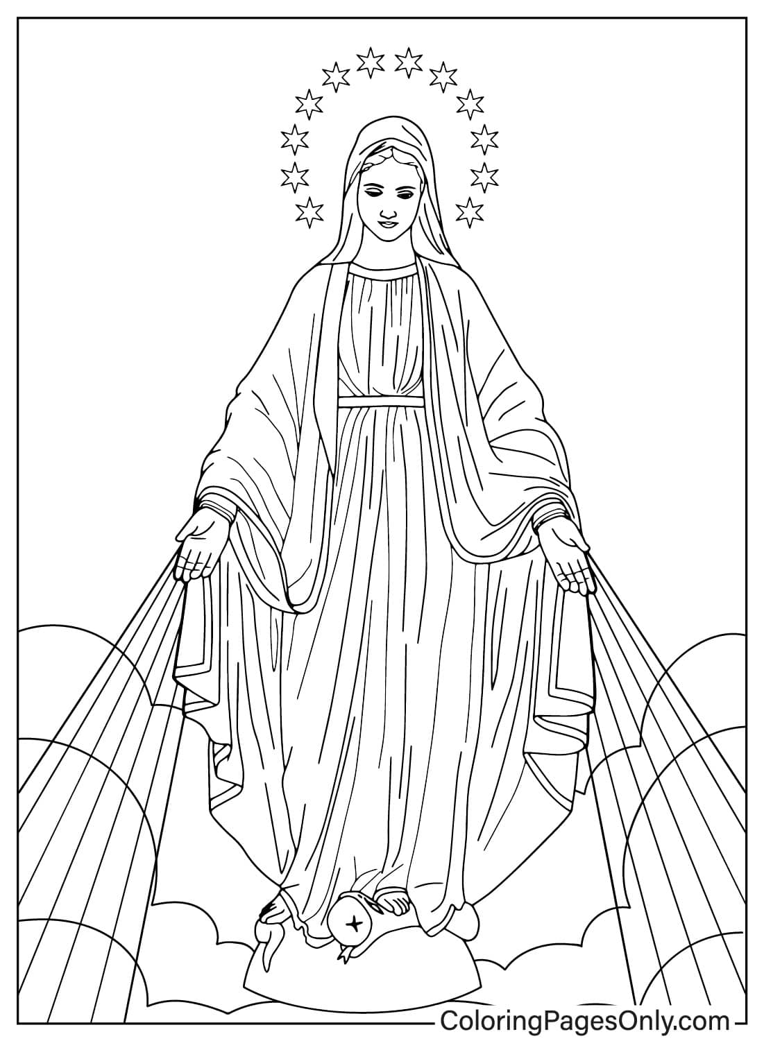 22 Saint Mary Coloring Pages Free Printable PDF