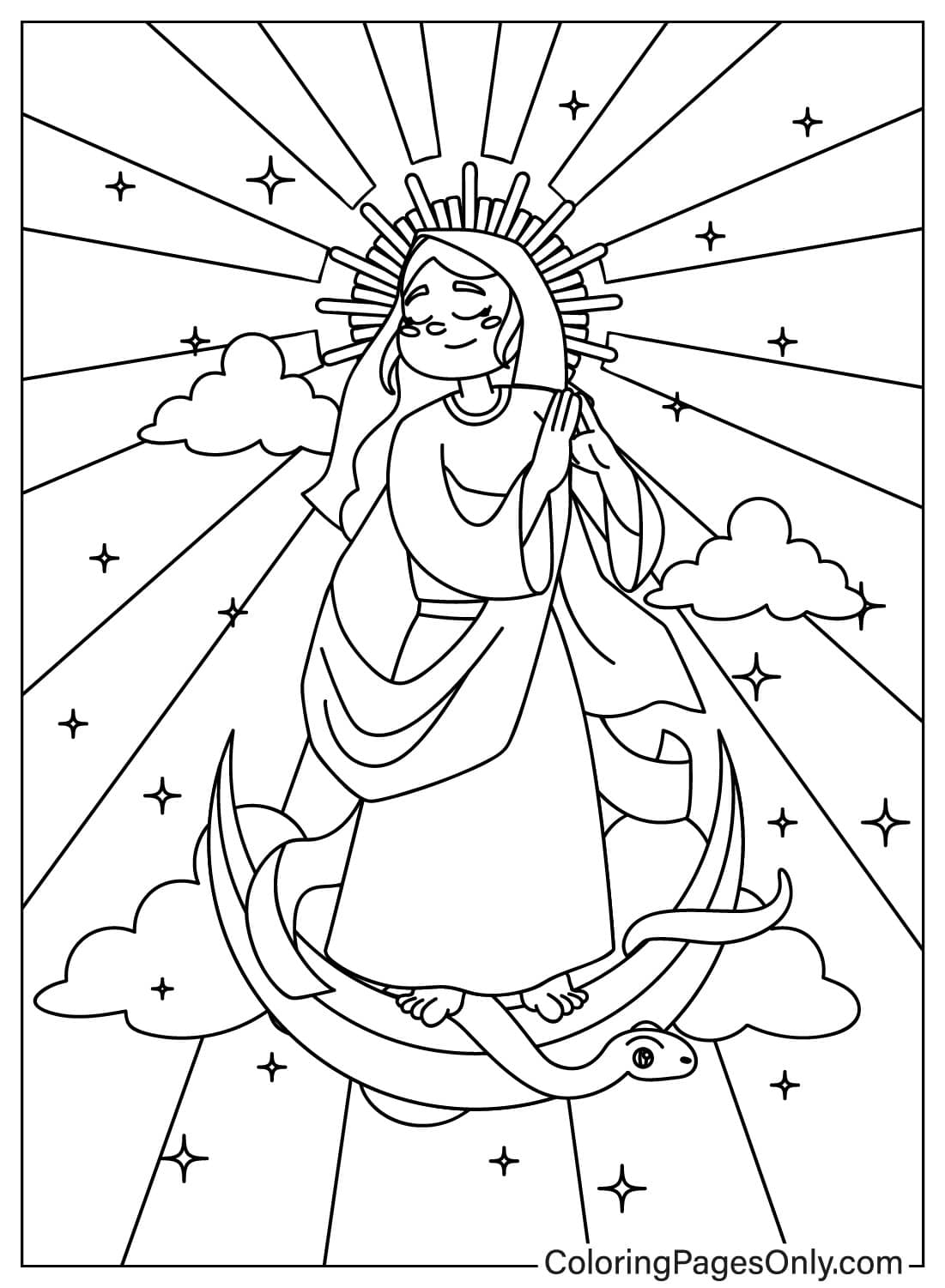 22 Saint Mary Coloring Pages - ColoringPagesOnly.com