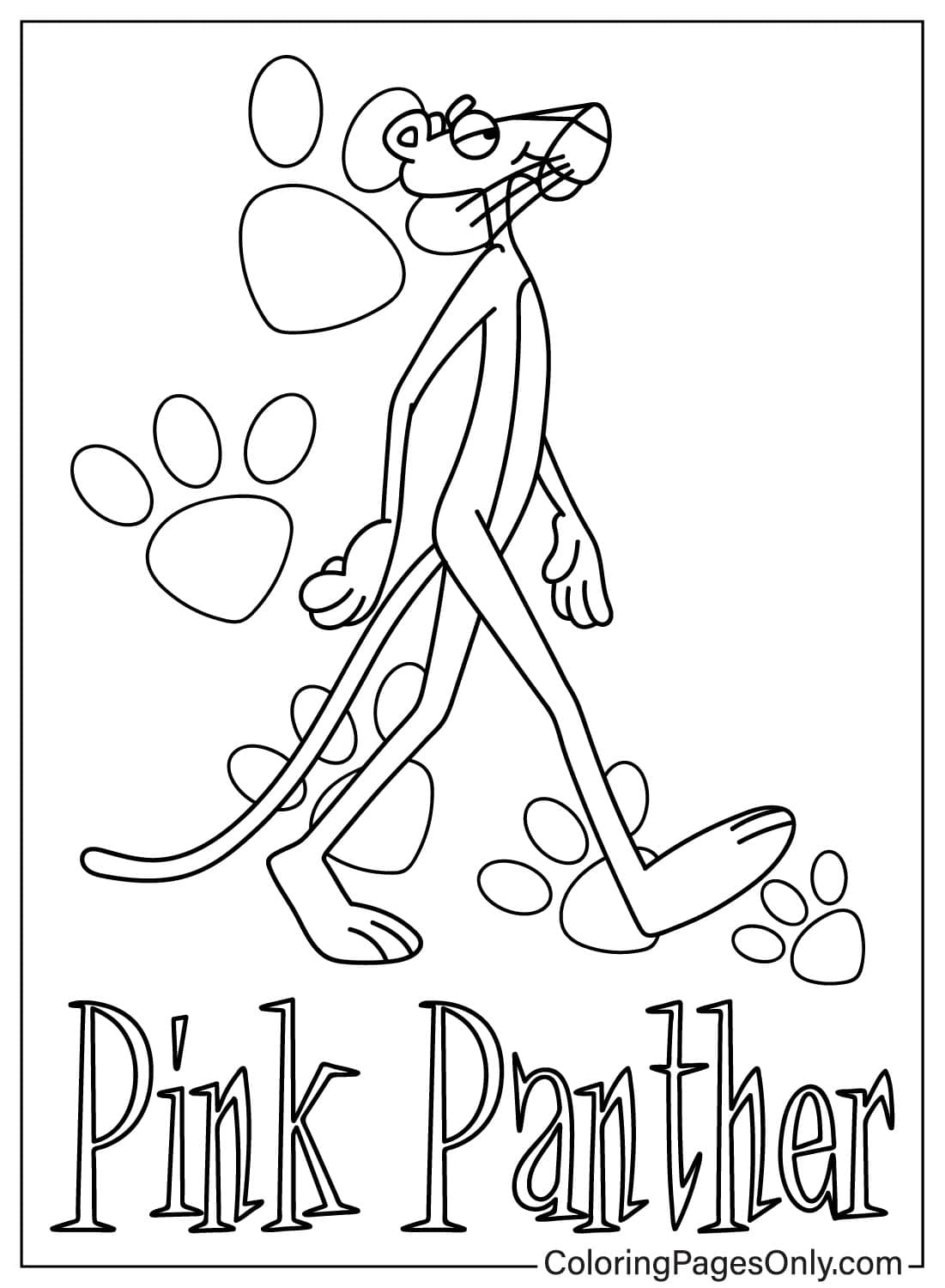 18 Pink Panther Coloring Pages - ColoringPagesOnly.com