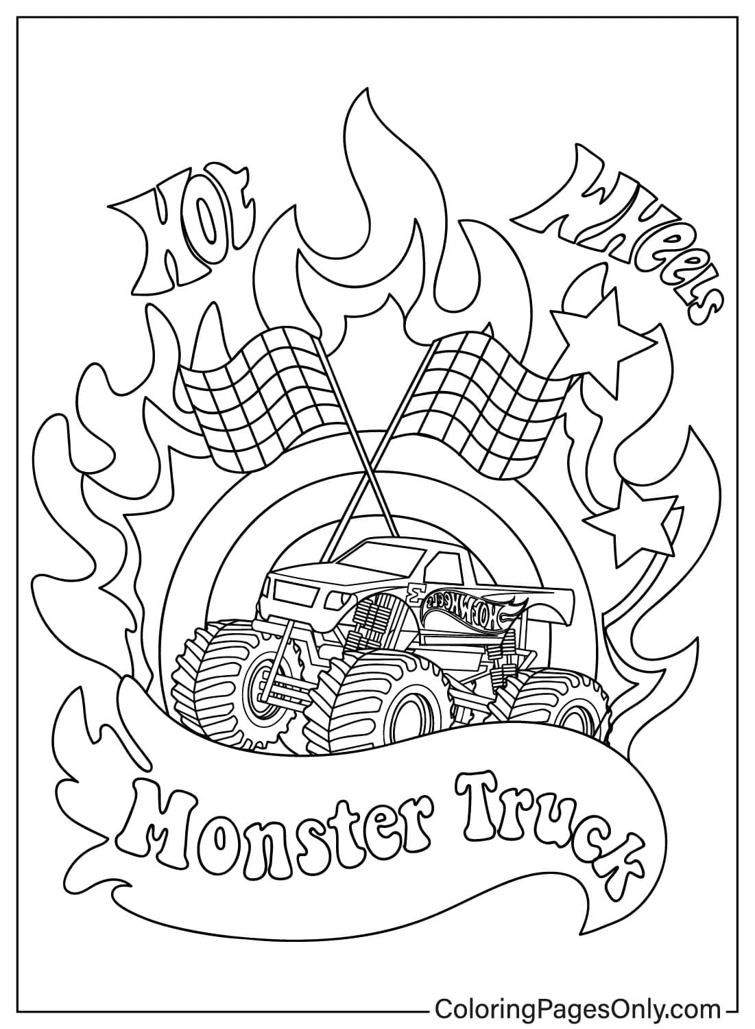 Hot Wheels Monster Truck 2024 Free Printable Coloring Pages Hot Wheels Monster Truck 2024 Free Printable Coloring Pages