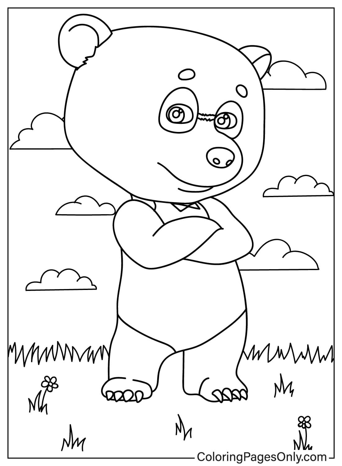 20 Malvorlagen „Mascha und der Bär“ - ColoringPagesOnly.com