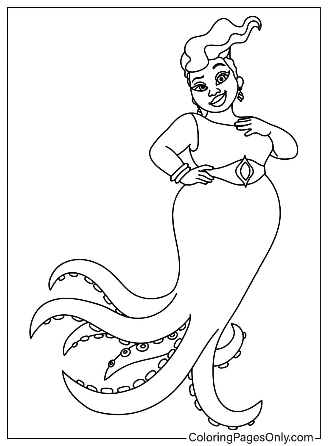 Ursula - Free Printable Coloring Pages