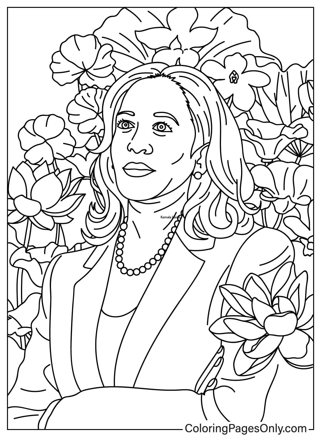 Vice President Kamala Harris Free Printable Coloring Pages 2352