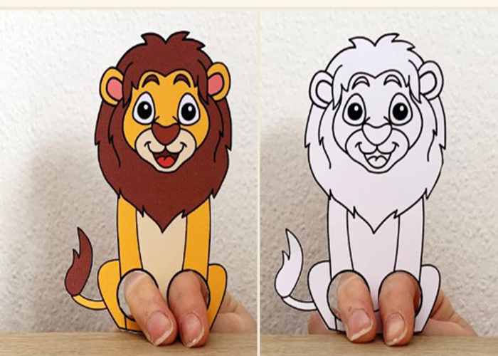 lion coloring pages craft esty 2