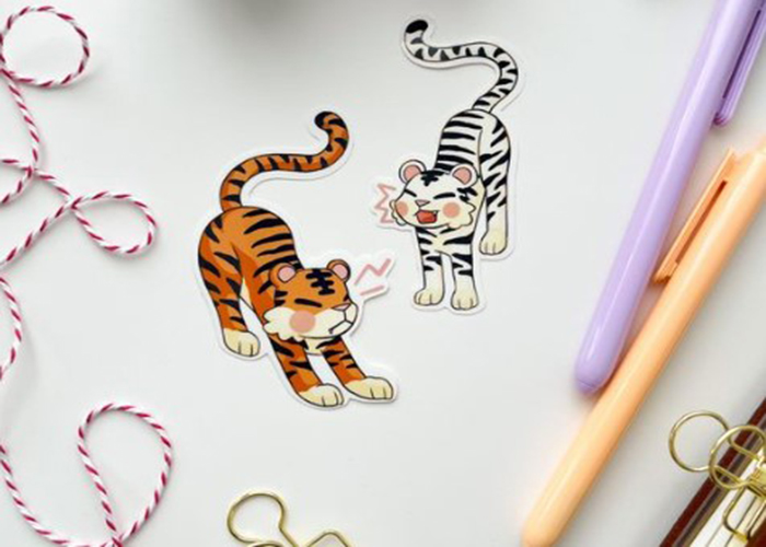 tiger coloring pages craft esty 4