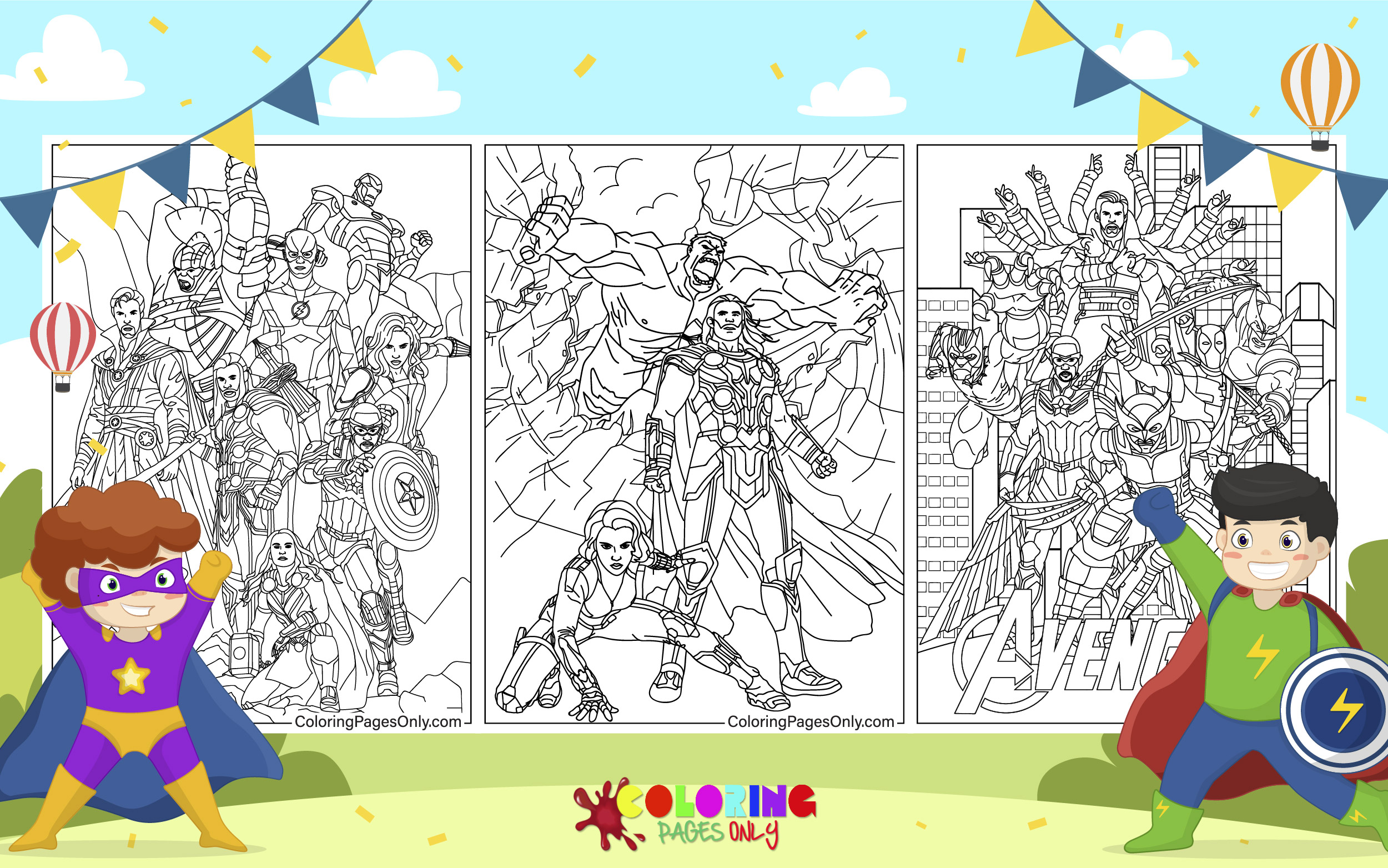 Coloriage Avengers 2024 Coloriage Avengers 2024