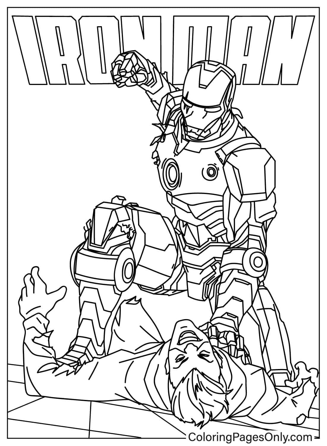 Avengers Iron Man - Free Printable Coloring Pages