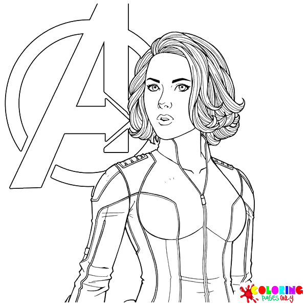 18 Black Widow Coloring Pages - ColoringPagesOnly.com