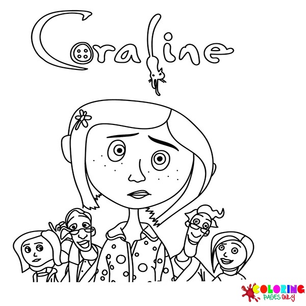 Coraline Coloring Pages