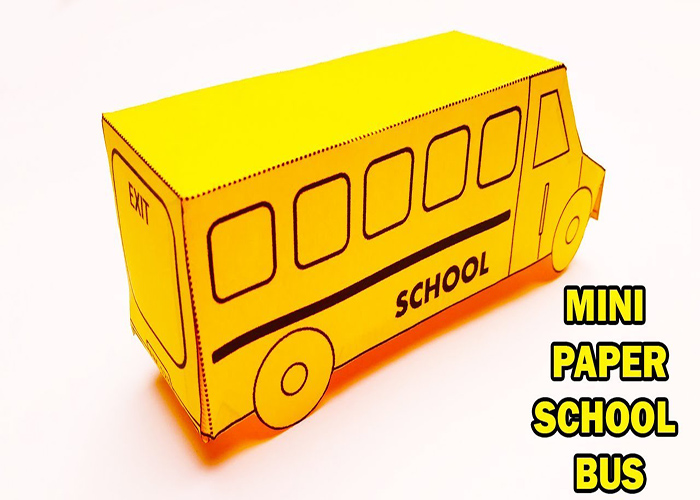 Creating A 3D Paper School Bus