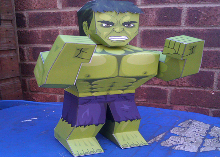 Creating A 3D Puppet From Hulk Coloring Pages