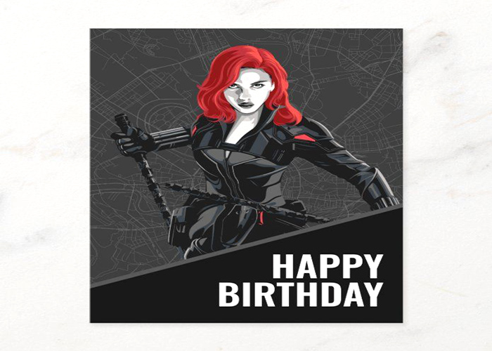 Creating A Black Widow Card