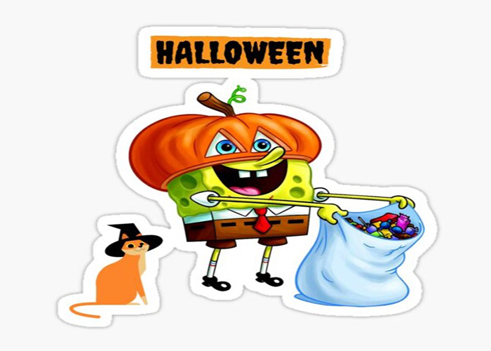 Creating Spongebob Halloween Stickers