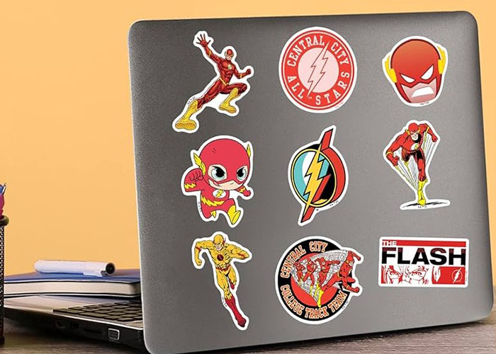 Creating Stickers From The Flash Coloring Pages