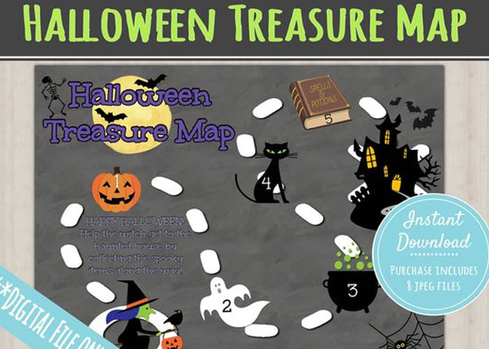 Creating a Halloween Treasure Map 