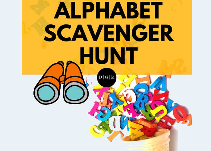 Creating a Letter L Scavenger Hunt Game - damngoodmom com