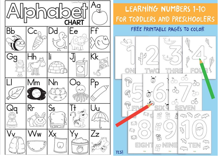 Creating an Alphabet and Number Chart