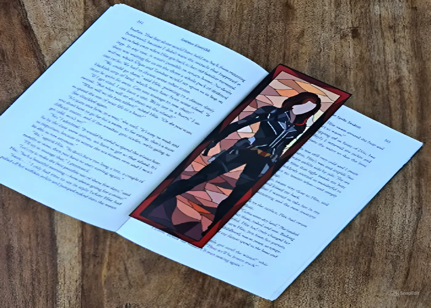 Decorating A Black Widow Bookmark