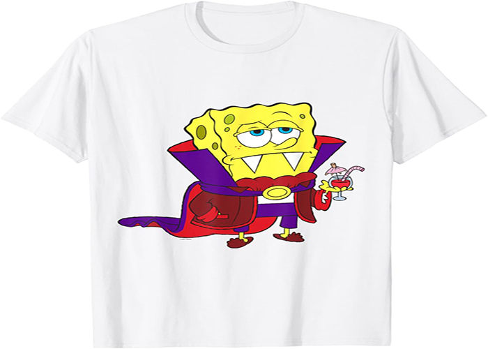 Decorating A Spongebob Halloween T-shirt