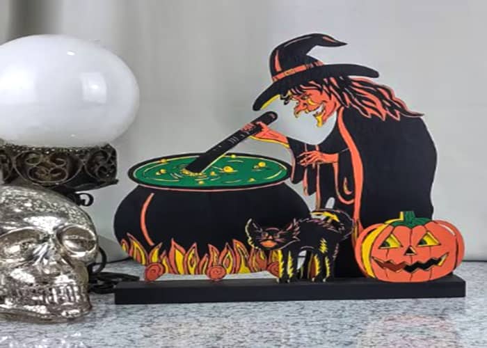 Decorating A Witch Shelf