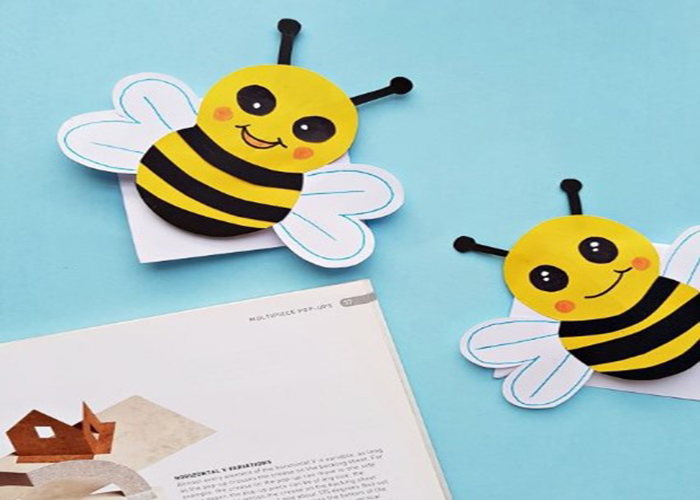 Decorating Queen Bee Bookmarks