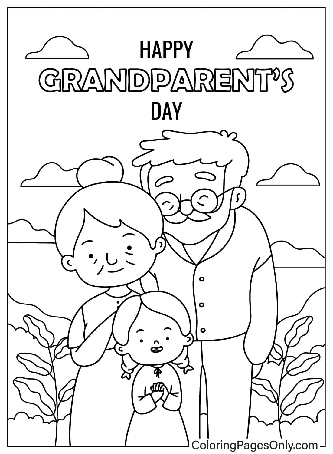 18 Grandparents Day Coloring Pages - ColoringPagesOnly.com