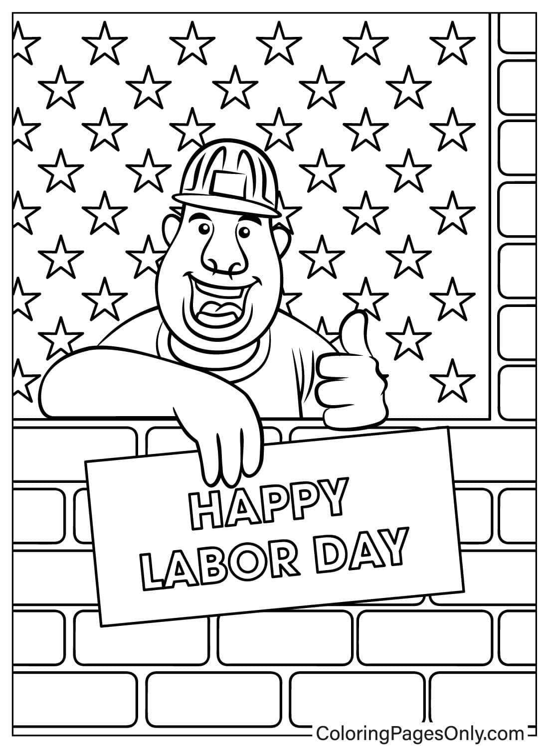 Labor Day USA - Free Printable Coloring Pages