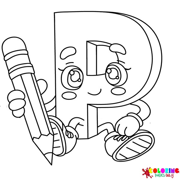 Letter P Coloring Pages