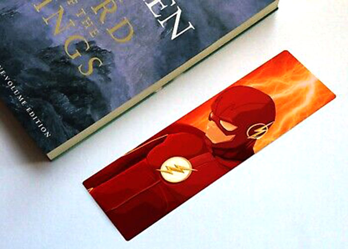 Making A Bookmark From The Flash Coloring Pages