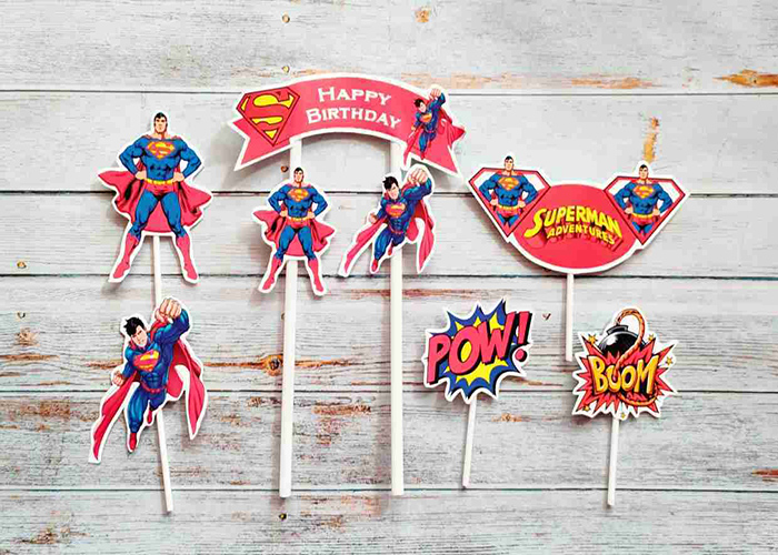 Making Superman Cake Toppers