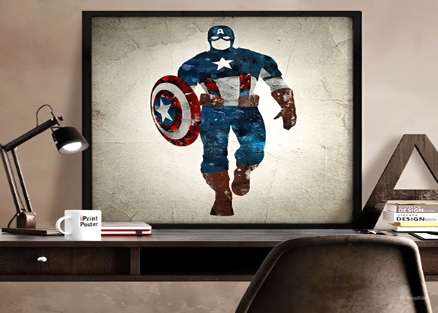 Making A Captain America Wall Picture