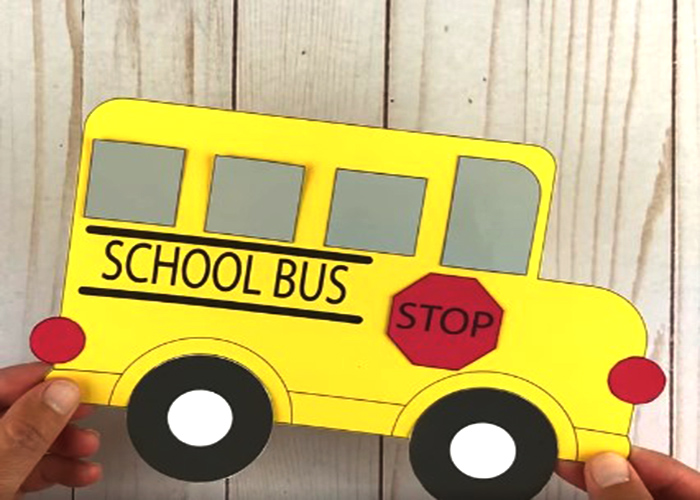 Making A School Bus Photo Frame