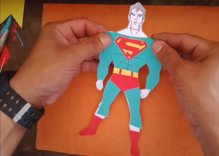 Making A Superman Paper Doll