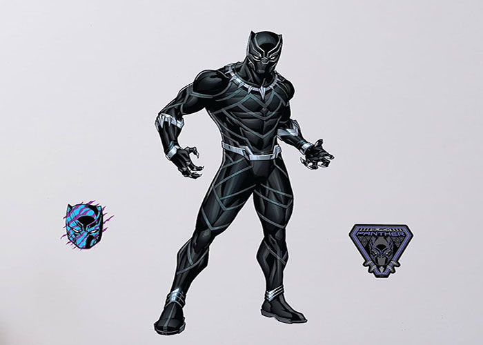 Making A Wall Decal From Black Panther Coloring Pages