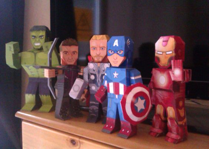 Making Avengers Paper Toys