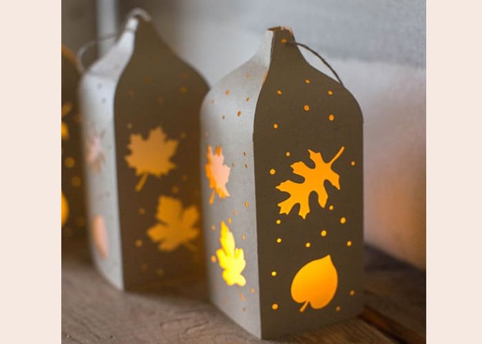 Making Fall Lanterns 