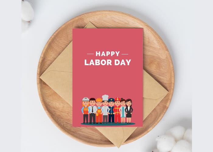 Making Labor Day Greeting Cards 