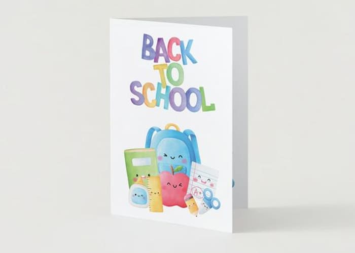 Making New School Year Greeting Cards