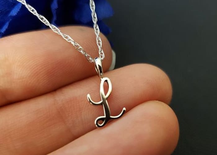 Making a Letter L Necklace