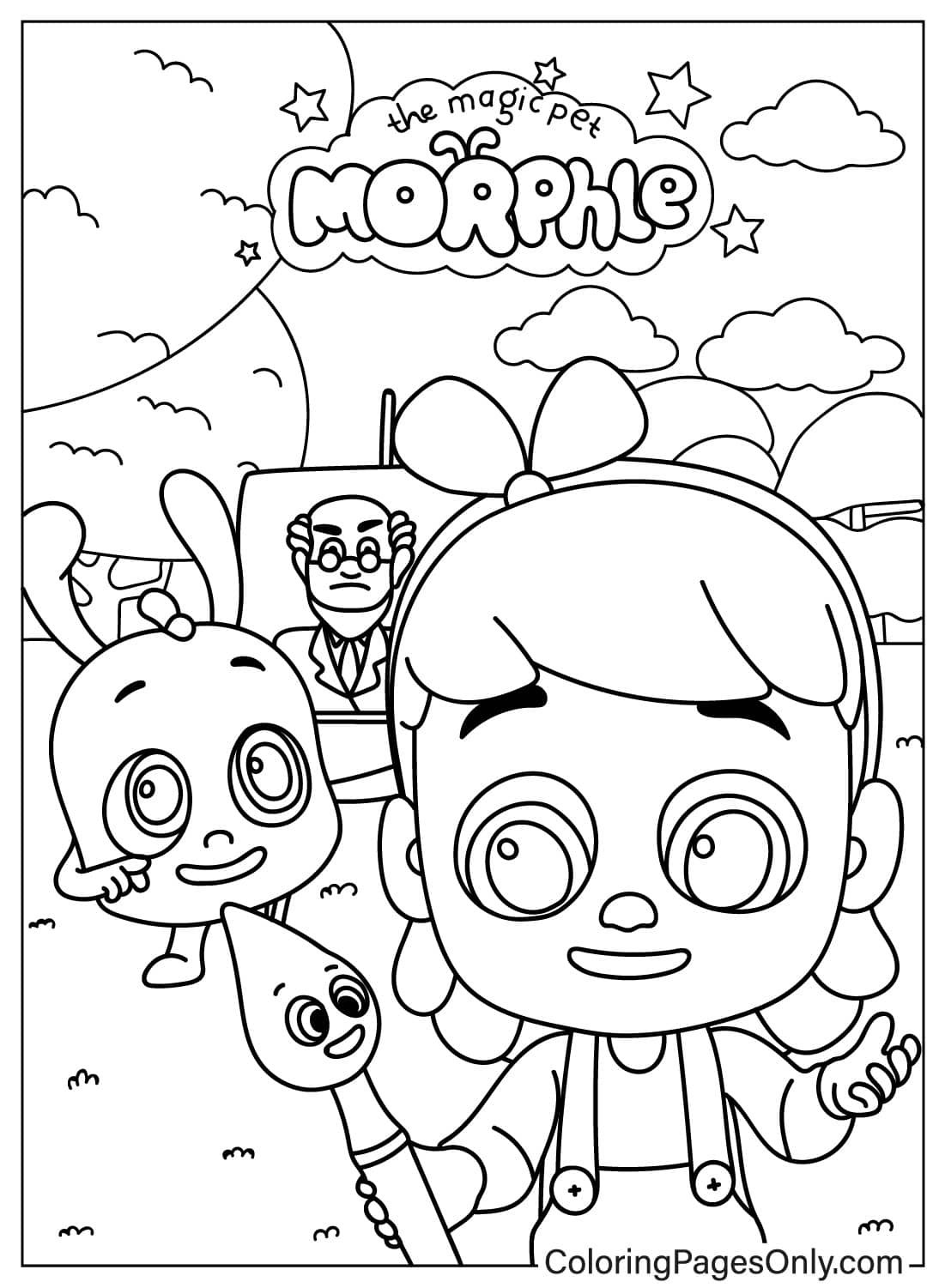 16 Morphle Coloring Pages - ColoringPagesOnly.com