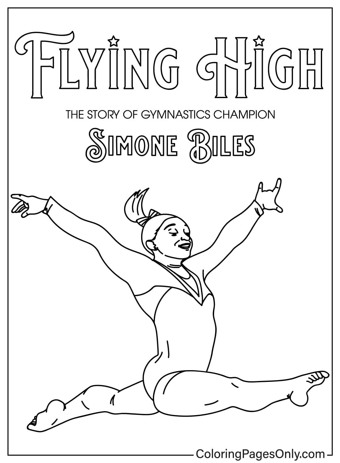 17 Simone Biles Coloring Pages Free Printable PDF 17 Simone Biles Coloring Pages Free Printable PDF