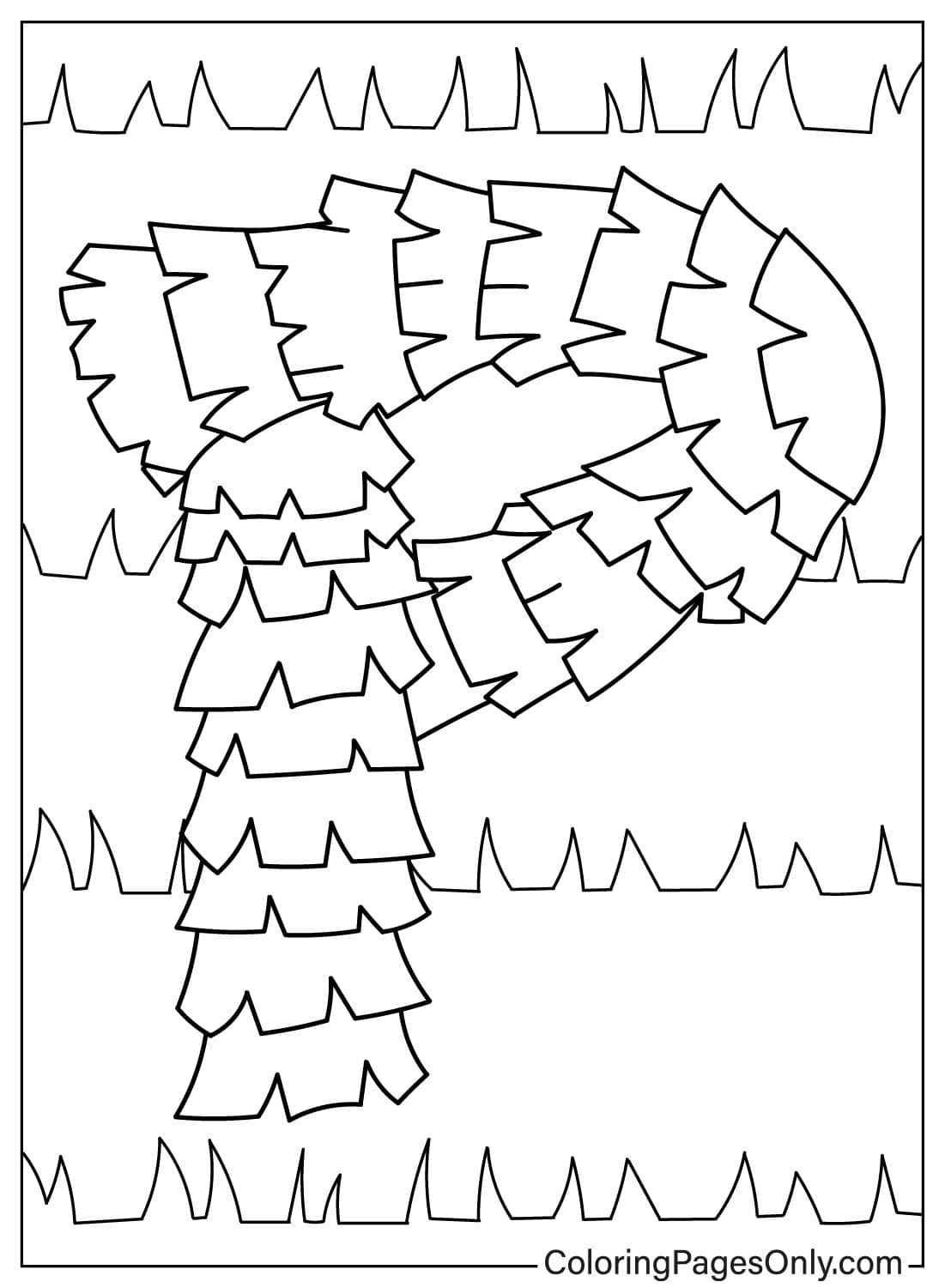 Simple Letter P Free Printable Coloring Pages