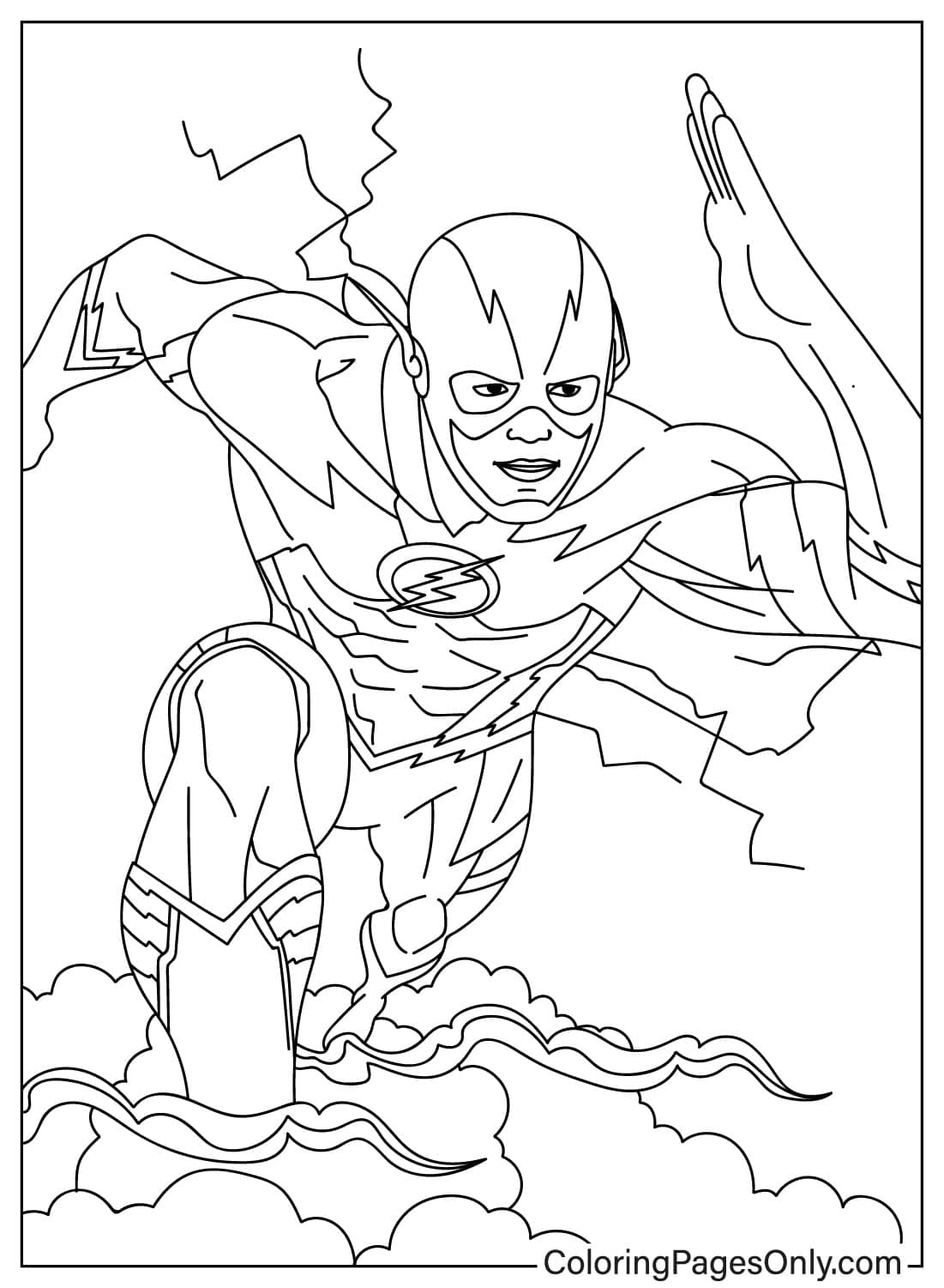 30 The Flash Coloring Pages - ColoringPagesOnly.com