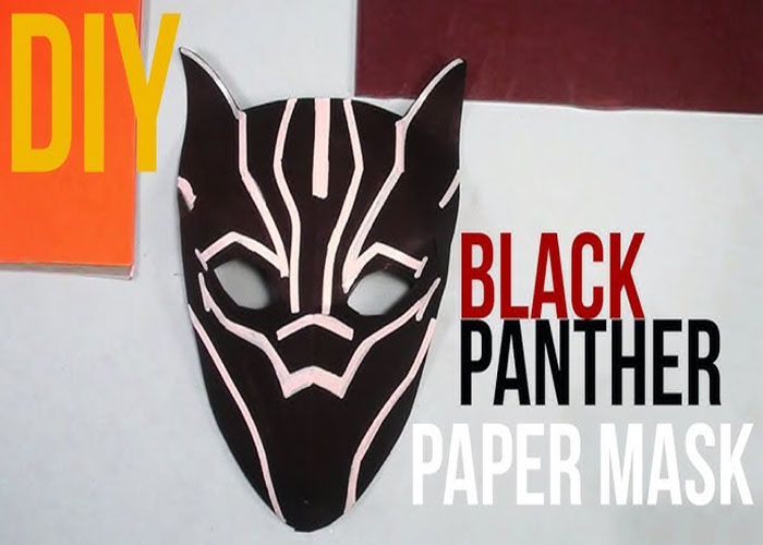 Turning Into A Mask From Black Panther coloring pages