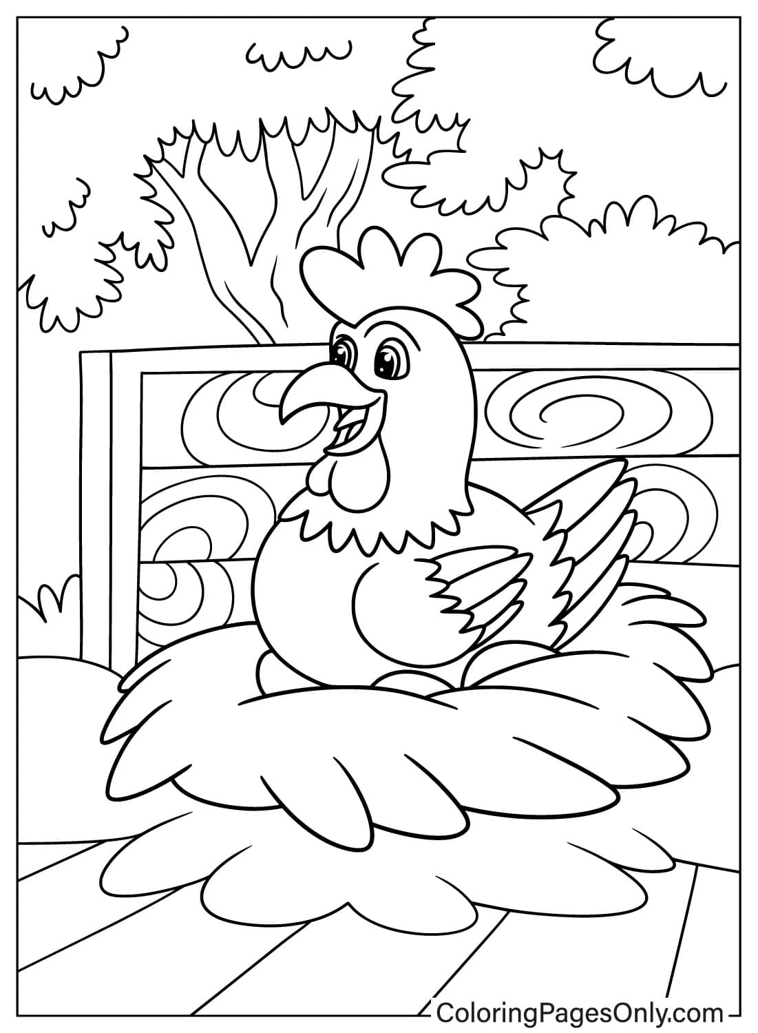 20 Chicken Coloring Pages - ColoringPagesOnly.com