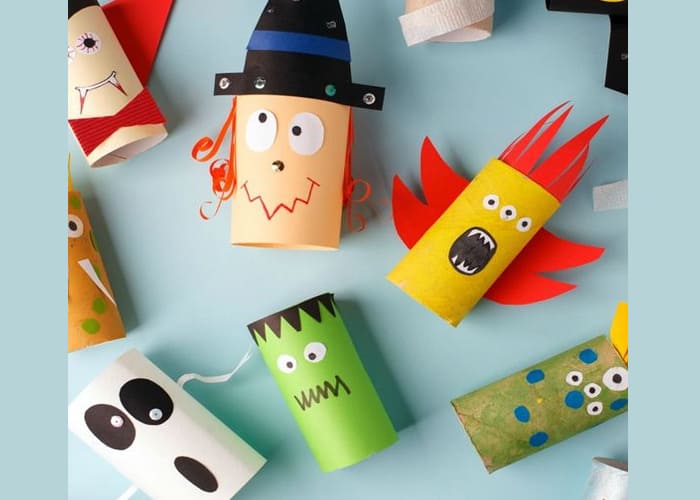 Create Halloween Characters from Toilet Paper Rolls 