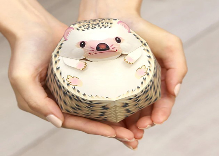 Creating 3D Folding Mini Cute Hedgehog