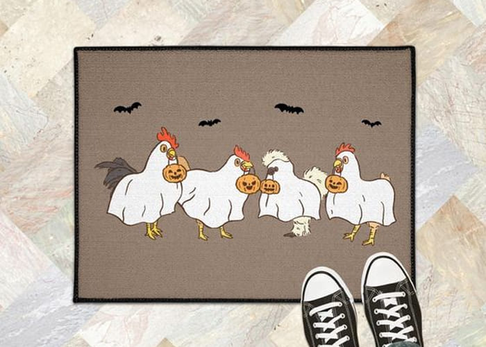 Creating a Chicken-Themed Doormat